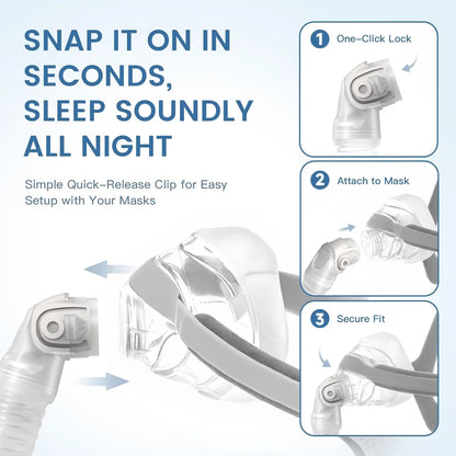 CPAP mask, nasal cushion CPAP mask suitable for Airfit N20, CPAP nasal mask with headband, frame, tube and pad suitable for N20
