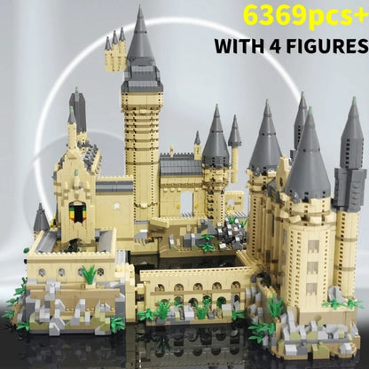 2025 DIY Creative Medieval Magic Movie Castle School   Micro Bricks Architecture Palace Model Birthday Christmas Halloween gifts