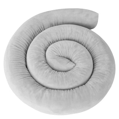  ﻿ 2M Long Baby Bumper Bed Pillow Cushion for Infant Crib Protector Height 8cm Cot Room Decor Bedding Set