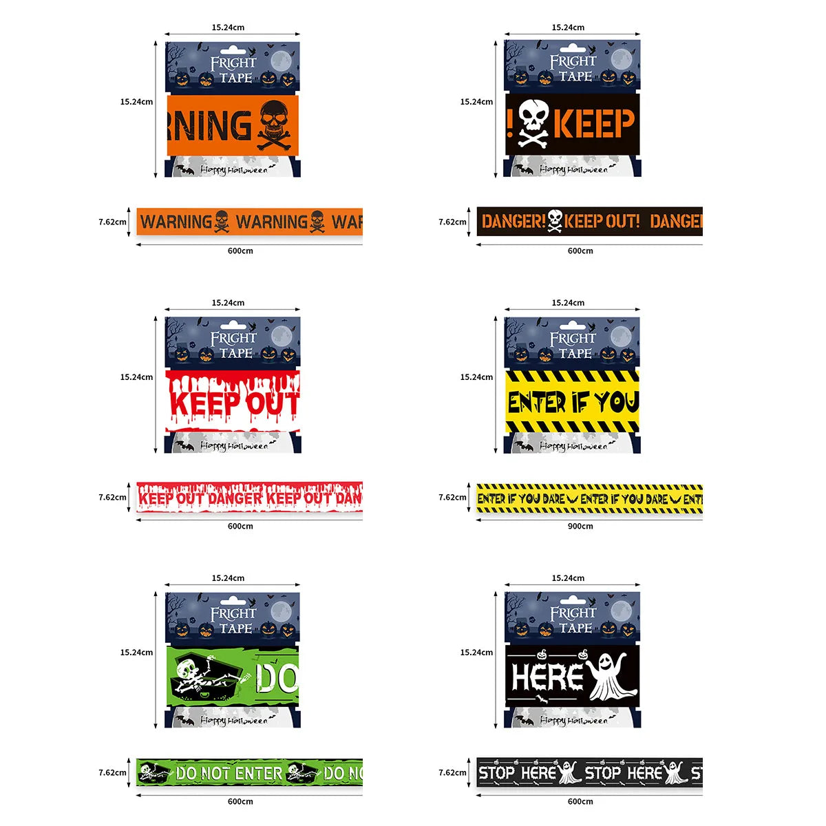 Halloween Decoration Tape,Warning Line,Warning Tape Signs,Window Wall Danger Decoration Props