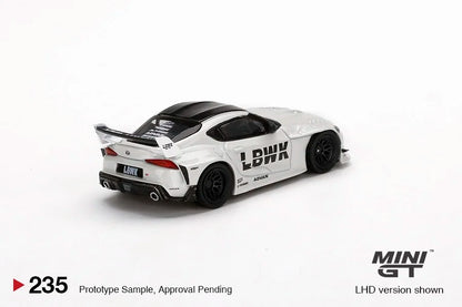 1:64 out-of-print wide-body version LBWORKS  GR Bull Devil Supra China Limited Edition 235 alloy die-cast car model, boys' toy