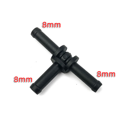 BOICY Coolant Water Pipe Tee Connector Car Black Auto 3 Way Tee Heater Water Hose Fitting Connector Kit for VW Audi Skoda Seat