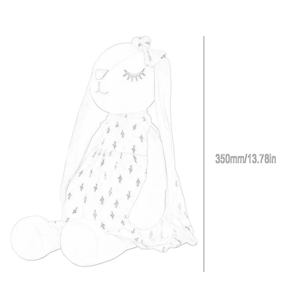 35CM/14inch Cute Bunny  by Soothing Rabbit Doll Sleeping Doll, Stuffed Animals Kids Plushie Doll Toy