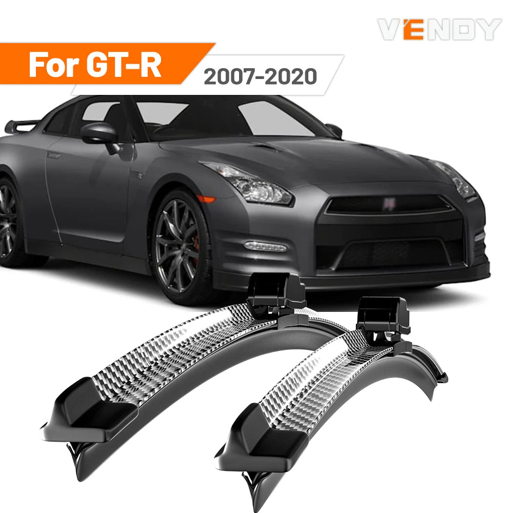 For Nissan GT-R GTR GT R R35 2007-2020 2008 2010 2013 2014 2015 2016 2018 2pcs Front Windshield Wiper Blades Windscreen Wipers