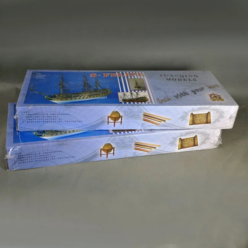 1/50 St. Philip Class I Battleship Wooden Ship Model Kit DIY Hand-assembled Ship Model Toy Gift Simulation Sailboat Model