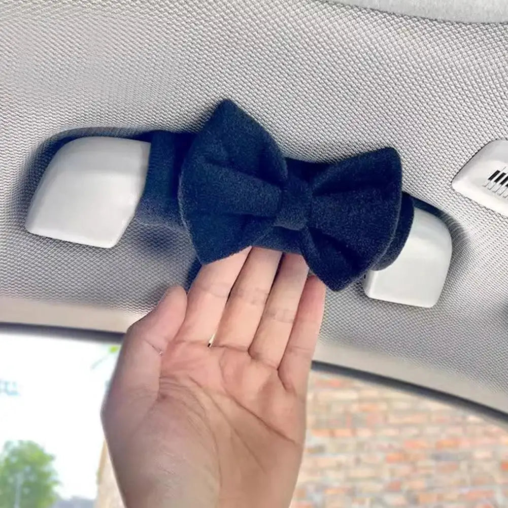 Bow Tie Car Handle Protector Cover Cute Car Roof Armrest Cover Car Roof Handle Protective Cover Butterfly Bow Roof Armrest Cover