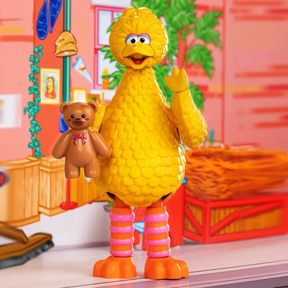 BLOKEES Sesame Street Building Blocks Kawaii Aimo Anime Cartoon Assembled Toy Desktop Model Children's Holiday Gifts