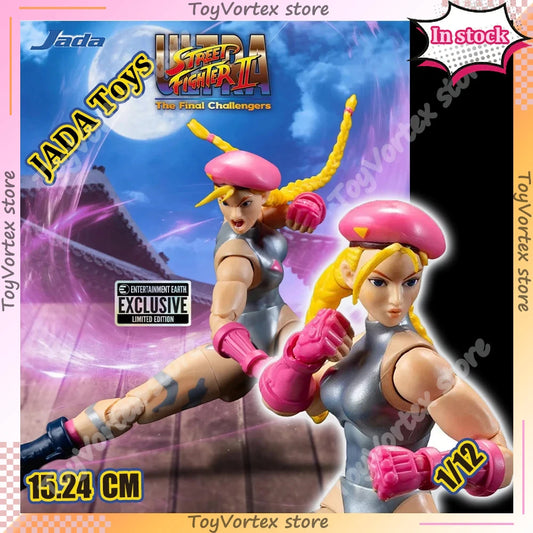 24 Hour Shipping 1/12 JADA Toys Ultra Street Fighter II Cammy Player 2 Action Figure Statue JADA Model Collection Doll Toy Gifts