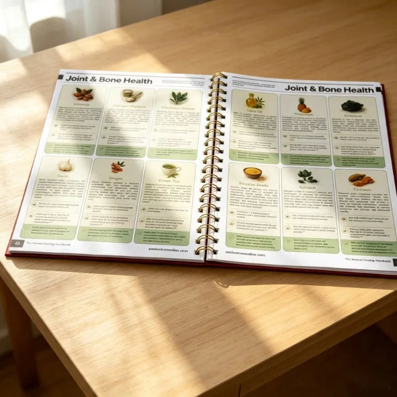 The Natural Healing Handbook, Spiral Bound Herbal Guide, Holistic Natural Remedies Book for Wellness Lovers, English Version
