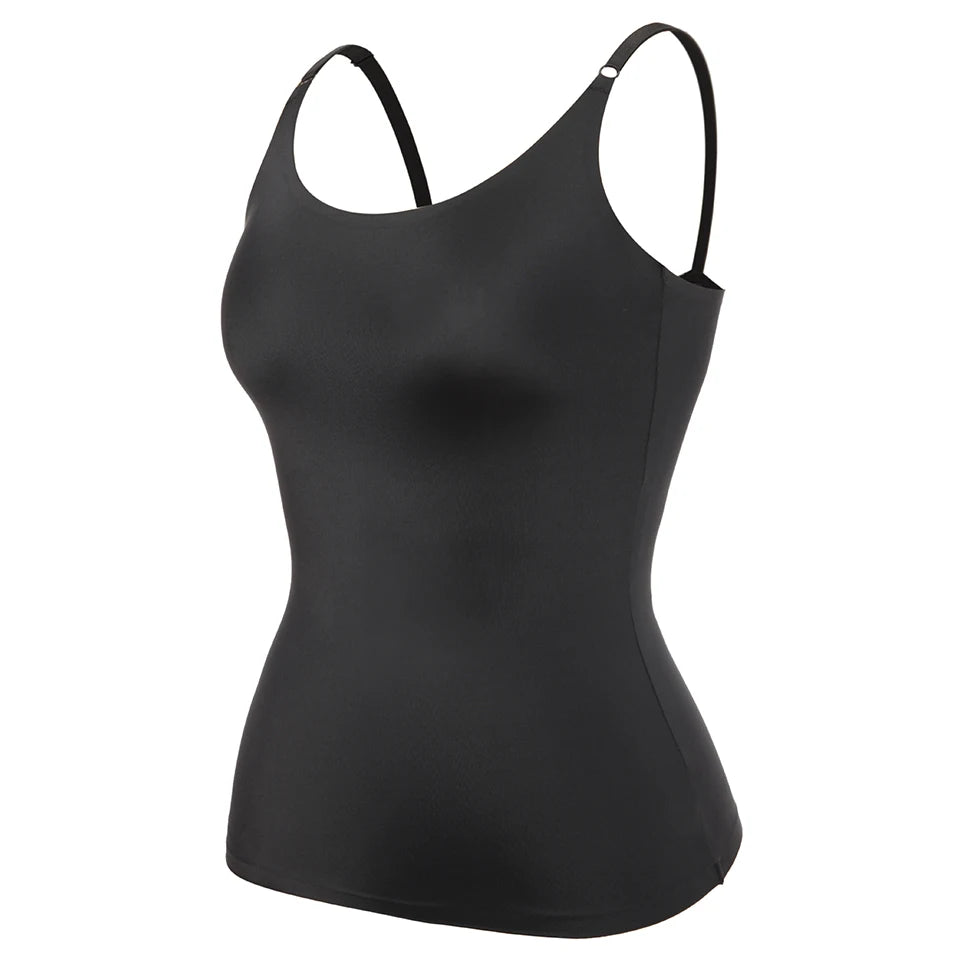 Women Tummy Control Shapewear Smooth Body Shaping Camisole Tank Tops Plus Size Slimming Underwear Seam-free Compression Shaper
