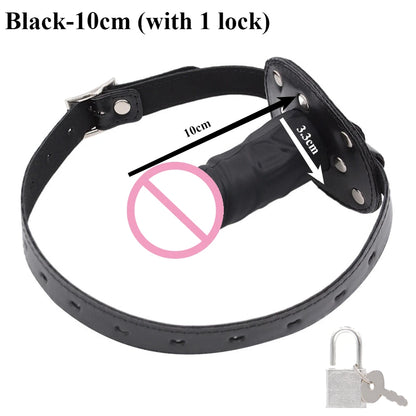 Bdsm Mouth Plug Dildo Gag Sex Toys Open Mouth BDSM Bondage Silicone Penis Adults Woman Couples SM Games juguetes sexuales 18+