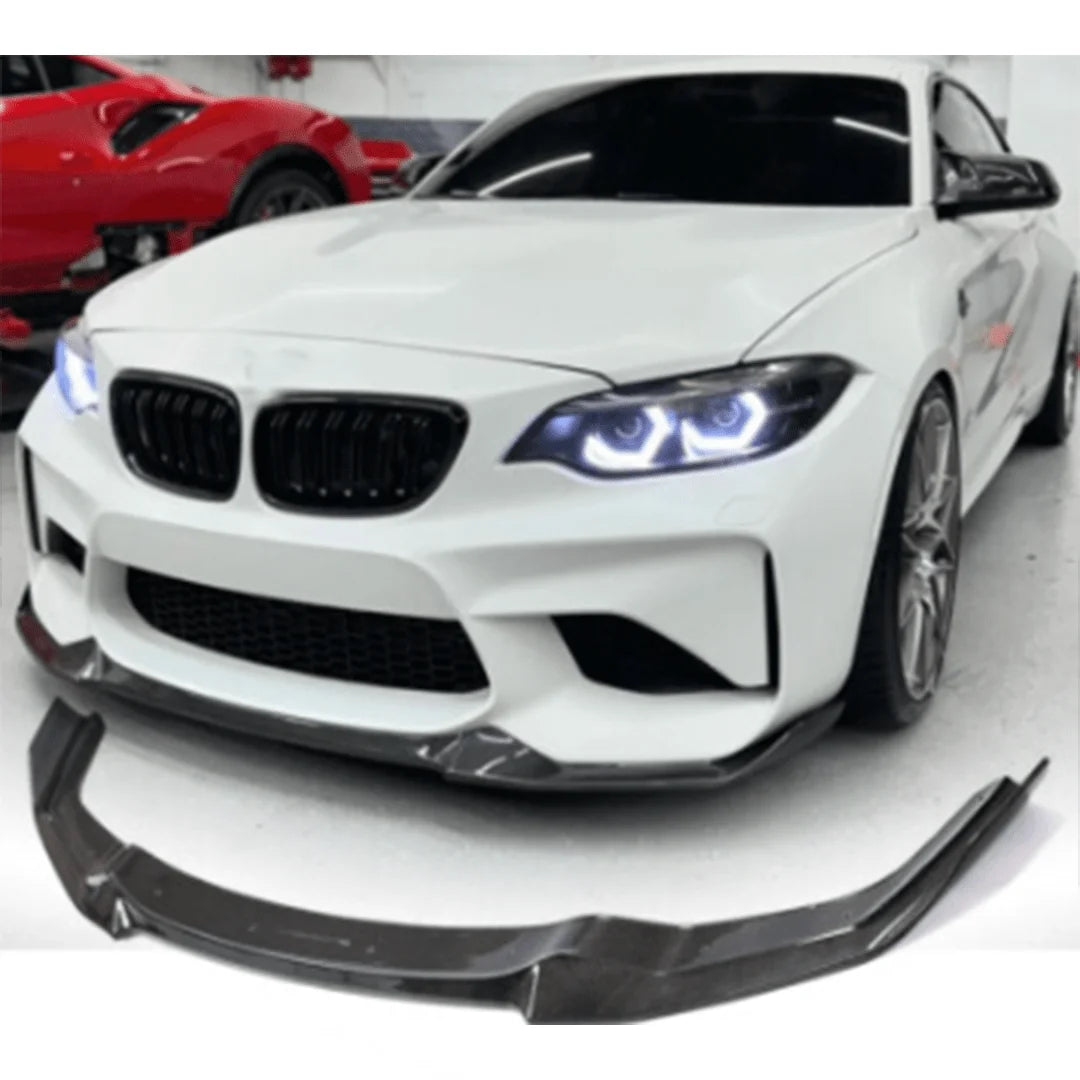 Front Bumper Lip Splitter Diffuser Lower Guard For BMW F87 M2 Competition M2C Coupe 2016-2021 Car Styling Tuning Accessories