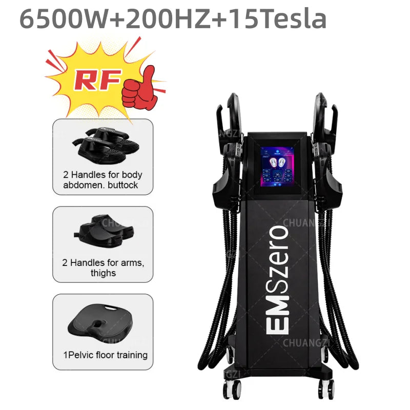 EMSzero Machine RF Professional 6500W 15Tesl-a EMS Carving Hi Emt Body Slimming Muscle Stimulation Carving EMSZERO NEO 5 Handles