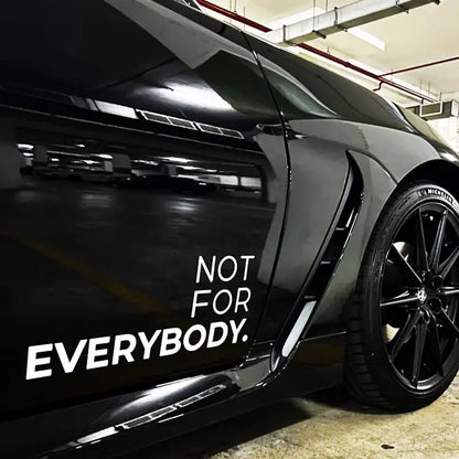 Car Door Stickers Not For Everybody Personalized Tuning Graphics JDM Stickers Car Racing Style Decals Car Exterior Decoration