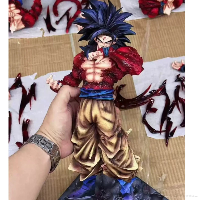 In Stock Anime Dragon Ball Z Ssj4 Goku Figure Replaceable Hands Super Saiyan 4 Goku Pvc Action Figures Collection Model Toys