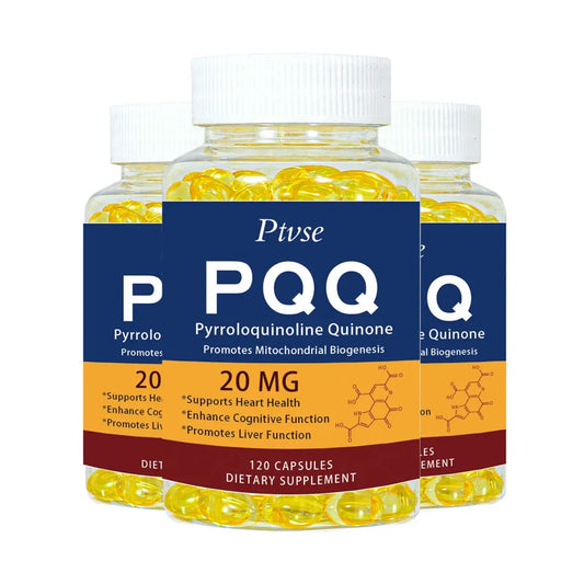 PQQ Supplement 20 mg - Pyrroloquinoline Quinone - Promotes Mitochondrial Biogenesis -Supports Heart & Brain Health -120 Capsules