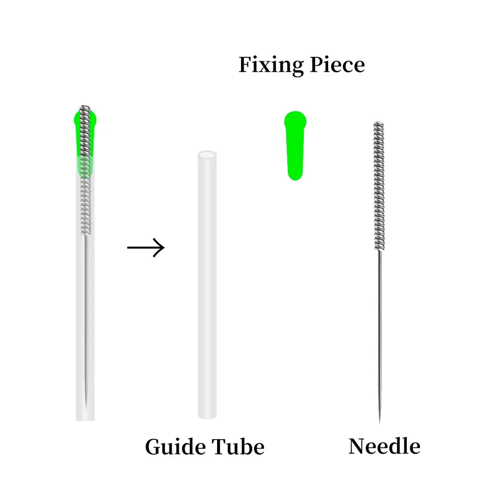1000pieces Acupuncture Needle Chinese Professional Dry Needling Sharp Individual Guide Tube Beauty Massage Needle Therapy CE
