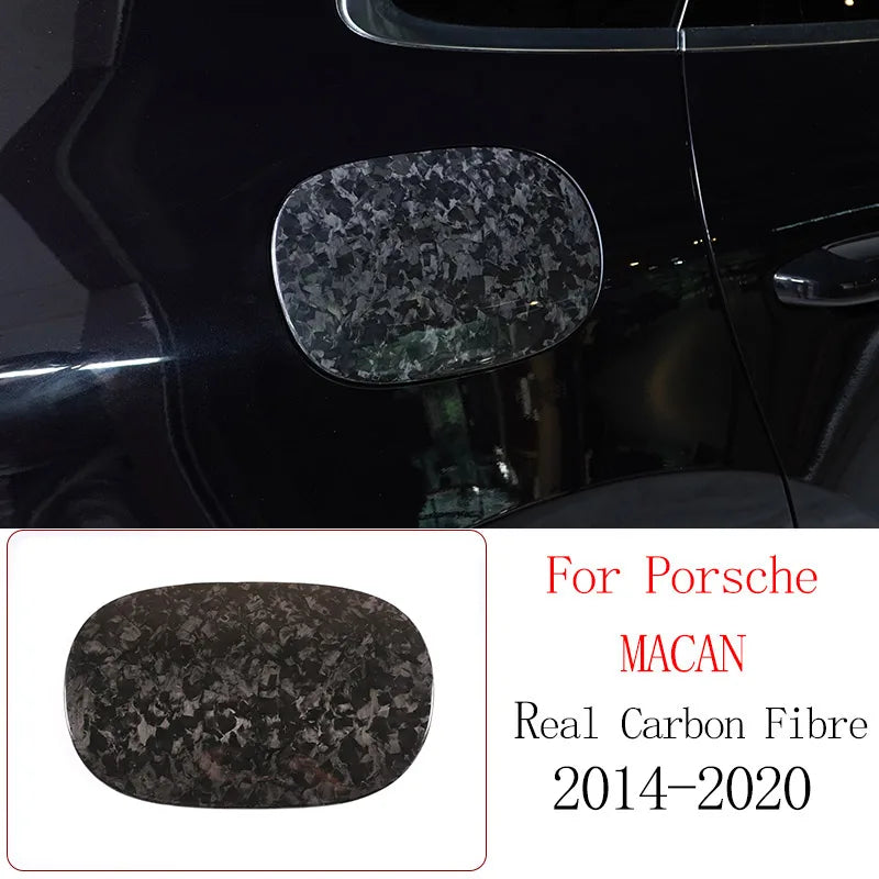 Real Carbon Fiber For Porsche Macan 2014-2020 Inner Door Central Control Gear Panel Cover Door Sill Trim Stickers Accessories
