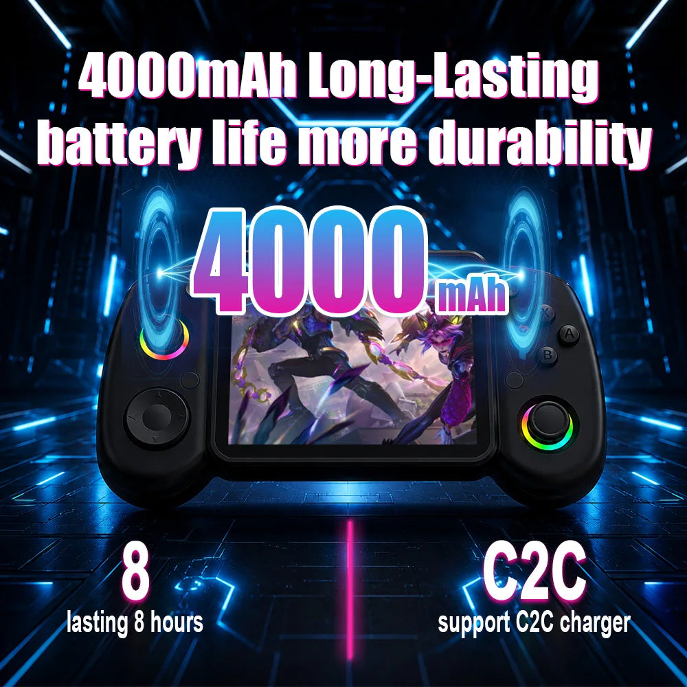 RG43H PRO Retro Handheld Game Console 22000+ Games 4.3" IPS Screen Dual System 4000mAh 2.4G WIFI Portable Handheld Video Player