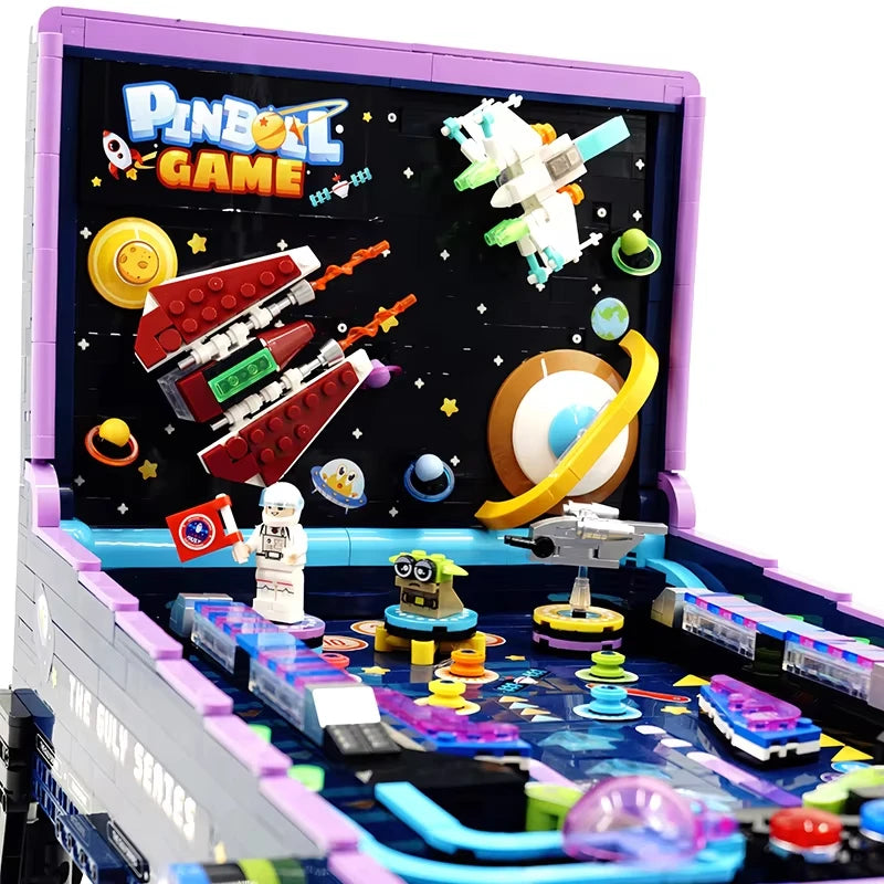 GULY 60526 Technical MOC Idea Game Machine Pinball Table Building Block Educational Brick Assembling Toy Christmas Gift For Kids