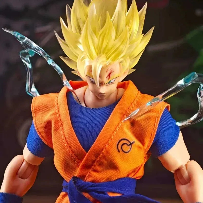 In Stock Shf 1/12 Scale Toys Goku Daoist Robe Orange Blue Uniforms Dragon Ball Series Figures Training Suit Goku Clothes Model