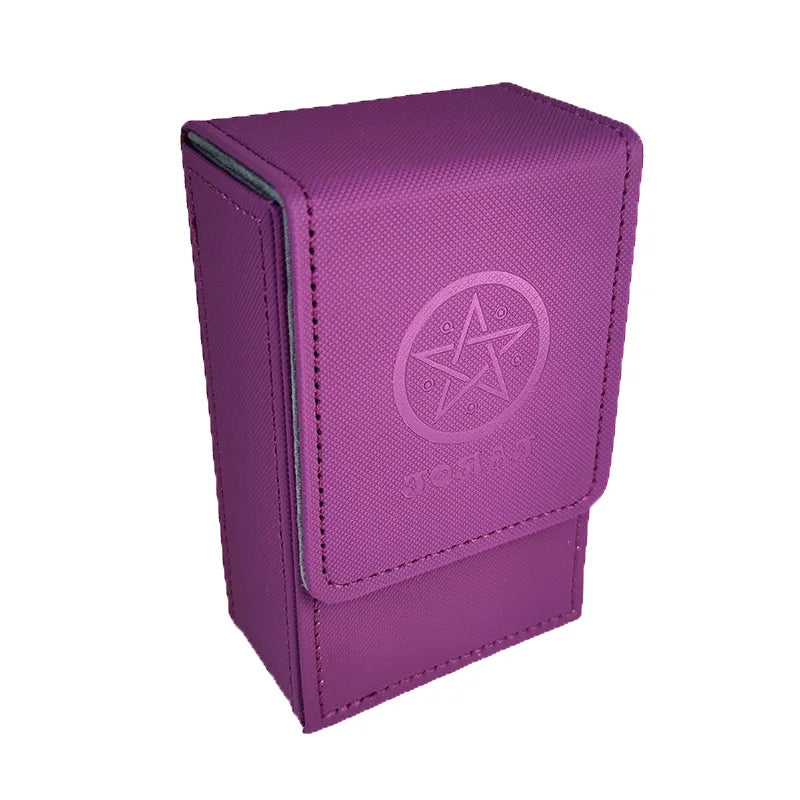 Minimalist Portable Pu Material Card Storage Box Water Proof Dust Proof For Board Game Cards And Collectible Sets