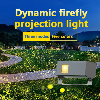 Dynamic Firefly Starry Sky Laser Projection Light Outdoor Atmosphere Light Scenic Park Lawn Lighting Waterproof Laser Light