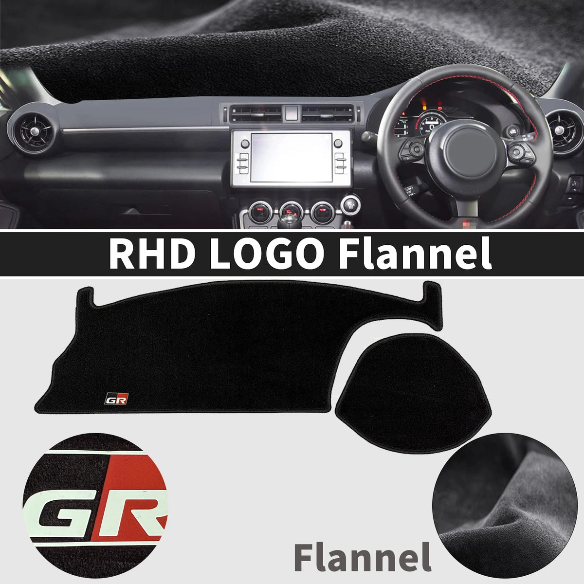 for Toyoa 86 GR86 2021 2022 2023 2024 2025 Car Dashmat Dashboard Cover Pad DashMat Sunshade Protective Carpet Accessories