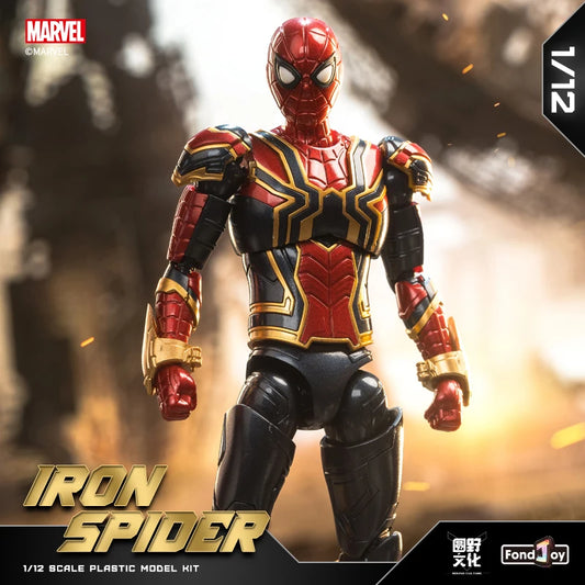 Fondjoy 1/12 Iron Spider Man Figure Model Marvel Movie Joint Character Movable Action Figure Desktop Collectibles Ornaments