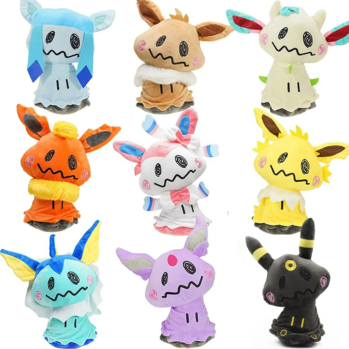 Mimikyu Cos Umbreon Jolteon Vaporeon Flareon Sylveon Eevee Espeon Leafeon Glaceon Plush Toys Doll Stuffed Animal Plushies 20CM