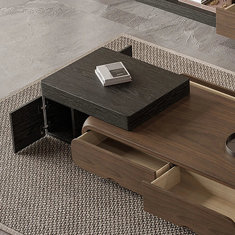 Italian Minimalist Coffee Tables Classic Retro Rustic Extendable Coffee Tables With Drawers Design Mesas De Café Room Furnitures
