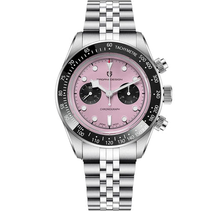 New Pink Panda Men's Watches PAGANI DESIGN Luxury Quartz Chronograph Waterproof AR Sapphire Mirror Watch For Men Luminous 2026