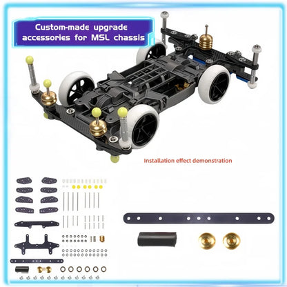 Tamiya MS EVO.1 MSL Chassis 95263 Four-Wheel Drive Vehicle Kit with Upgraded Accessories for Model Building