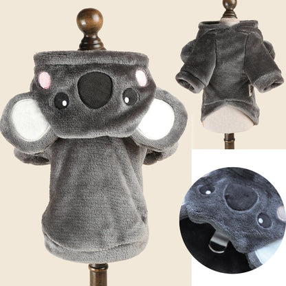 Funny Halloween Costume For Small Dog Fleece Warm Cosplay Pet Corgi French Bulldog  Puppy Medium Clothing Coat Jacket Accessory
