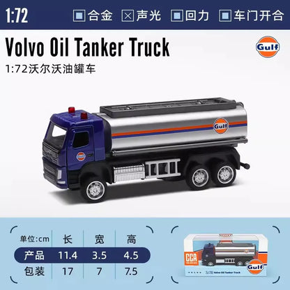 CCA 1:72 Road rescue Petrol stations  Collection Racing Alloy Car Model Children's Toy Car Casting Pullback Function
