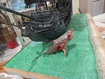 Bulk Cargo Zombie Shark Action Figure Authentic Biochemical Mutant Highly Detailed Collectible Desk Ornament For Horror Toy Fans