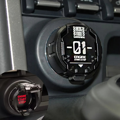 One-button Start Button Protective Cover Full Metal Car Motorcycle Ignition Switch Starter Decoration Car Accessories