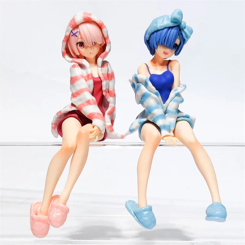 New Anime Figure Pajamas Leopard Bikini Sitting Posture Girl PVC Action Collection Model