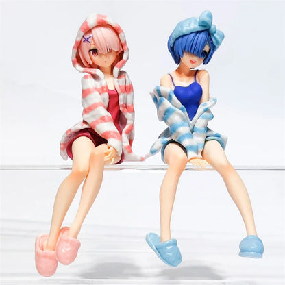 New Anime Figure Pajamas Leopard Bikini Sitting Posture Girl PVC Action Collection Model