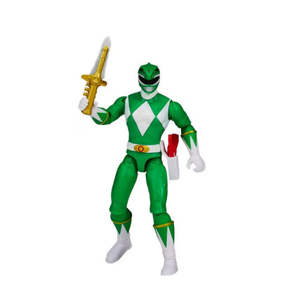 Power Rangers Black Green Red Ranger Figure Set Movable Joint Figurine With Accessories Desktop Display Collectible Toy For
