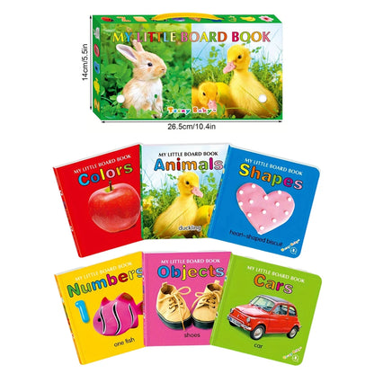 Colorful patterned card book, interactive sensory development gift, bright colors enhance early reading education