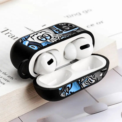 Case For Airpods 3 Pro3 4 Pro2 2 Pro 1 Earphone Cases Cover Super Cool Black Graffiti