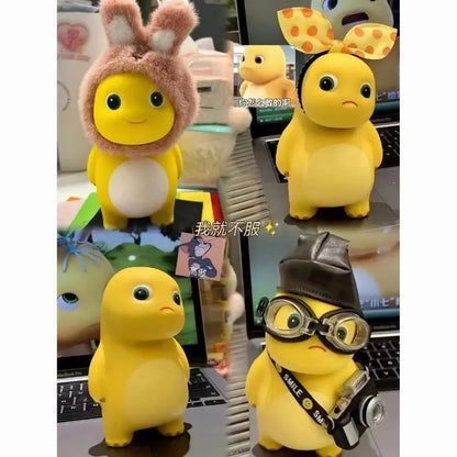 Nailong Milk Dragon Fierce Doll Desktop Dolls Cute Cartoon Children Stress Relief Toys Tidy Play Cartoon Hand Made Squeeze Toys