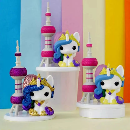 Genuine Funko Pop Mystery My Little Pony Oriental Pearl Tower Shanghai Exclusive Blind Box Co-branded Princess Celestia Figure