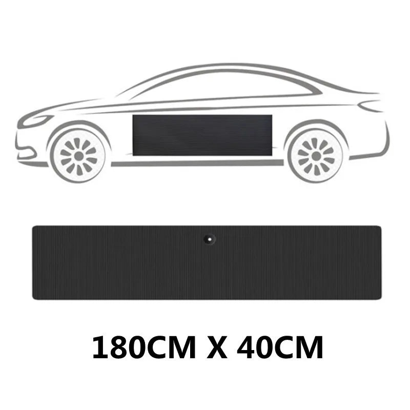 Black Car Door Protector Adhesive-Free/Magnetic Body Side Edge Guard Decorative Anti-scratch Protection Pad Stickers Multi Size