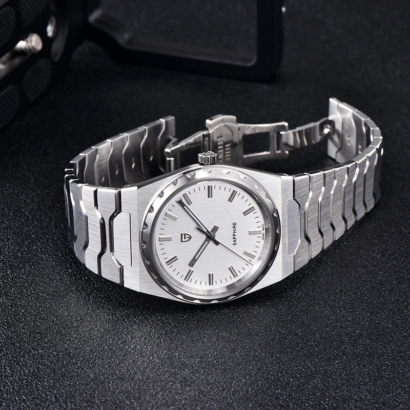 PAGANI DESIGN V2 Version 37mm Man Quartz Watch VJ21 Sapphire Stainless Steel Waterproof 10bar Thin 7mm Luminous C3 Reloj Hombre