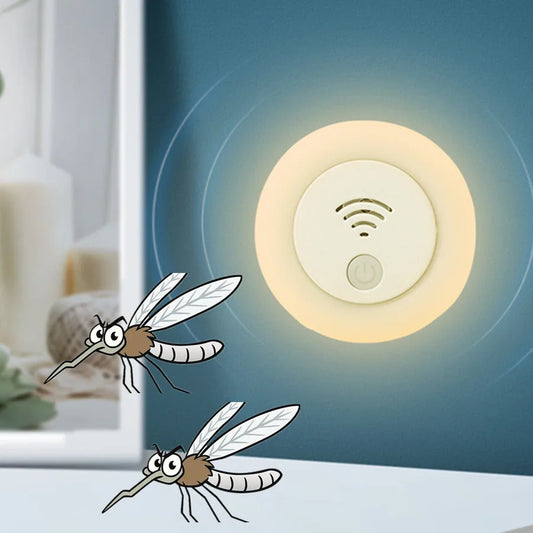Household NightLight Ultrasonic Mosquito Repellent Indoor for Mother and Baby Intelligent Frequency Conversion Insect Repellent