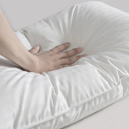 5 Star Hotel Quality Goose down Pillow with 3D Neck Support Slow Rebound 100% Cotton Fabric for Comfortable Sleep