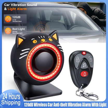Extractme 120dB Wireless Car Alarm Automobile Protection System Device 3-Levels Sensitivity Vehicle Alarm System Car Accessories