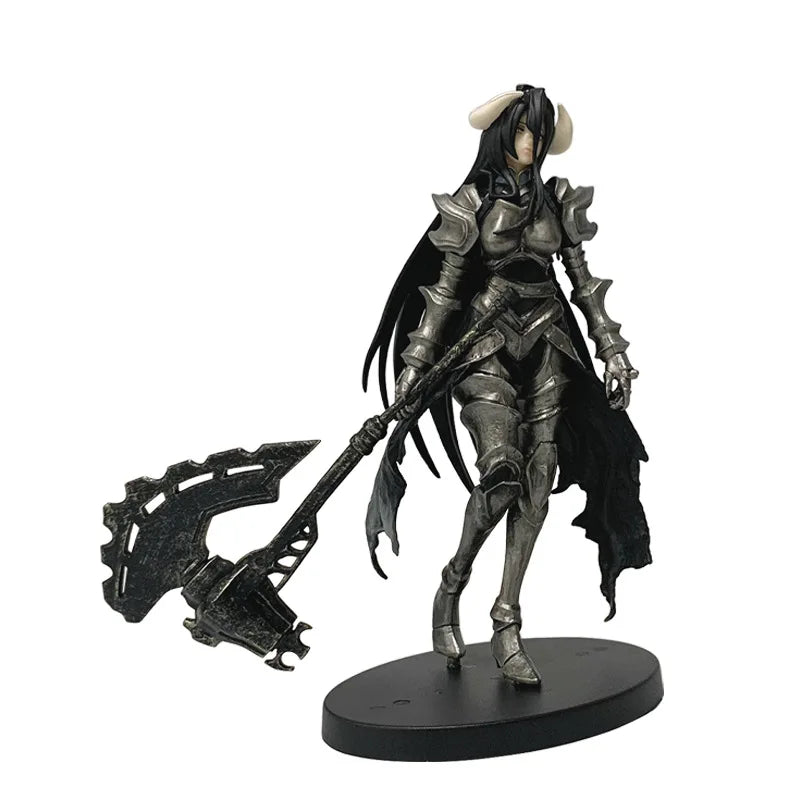 2026 Hot 18/24cm OVERLORD King of the Undead Albedo Armor Design Model Figure Collection Series Doll Toys Fans Birthday Gifts